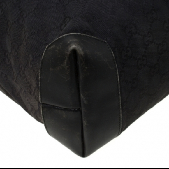 Gucci Monogram Gg Nylon Pocket Shopper Bla… - Picture 14 of 16